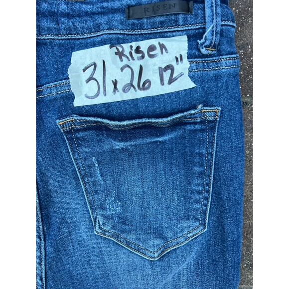 Risen high rise distressed straight jeans size 31x26 - Picture 4 of 4